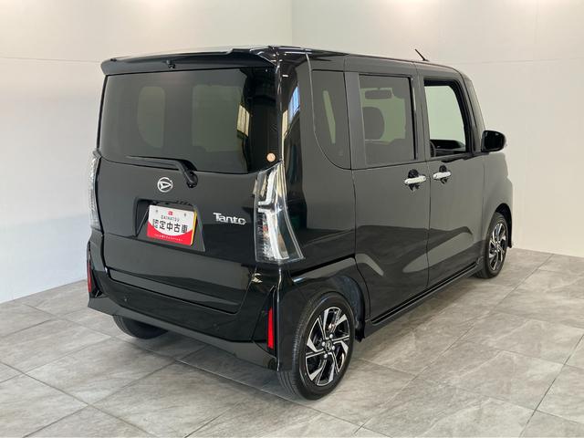 タントカスタムＸ　ＣＤステレオ　コーナーセンサー　シートヒーター衝突被害軽減ブレーキ　コーナーセンサー　バックカメラ（ナビ装着時用）　両側電動スライドドア　前席シートヒーター　電動パーキングブレーキ　ＬＥＤ　オートライト　オートエアコン　スマートキー　エコアイドル（滋賀県）の中古車