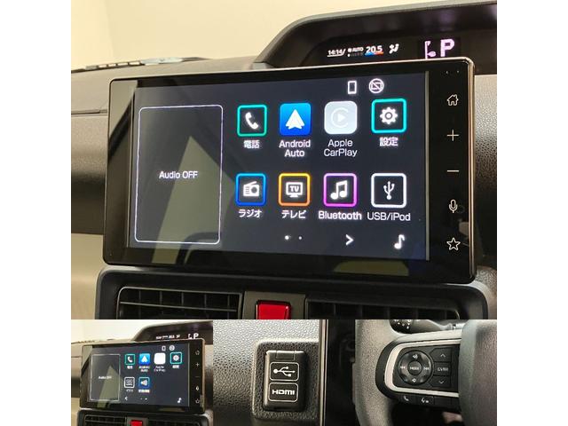 タントＸ　９型ディスプレイオーディオ　フルセグ　バックカメラ衝突被害軽減ブレーキ　コーナーセンサー　９型ディスプレイオーディオ　フルセグ　Ｂｌｕｅｔｏｏｔｈ　ＵＳＢ　バックカメラ　左側電動スライドドア　前席シートヒーター　ＬＥＤ　スマートキー　エコアイドル（滋賀県）の中古車