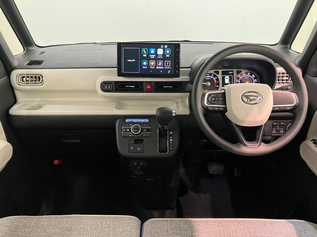 ムーヴキャンバスストライプスG 9型ディスプレイオーディオ 届出済未使用車衝突被害軽減ブレーキ コーナーセンサー フルセグ Bluetooth USB パノラマカメラ 両側電動スライドドア 前席シートヒーター 電動パーキングブレーキ LED 駐車支援システム(滋賀県)の中古車