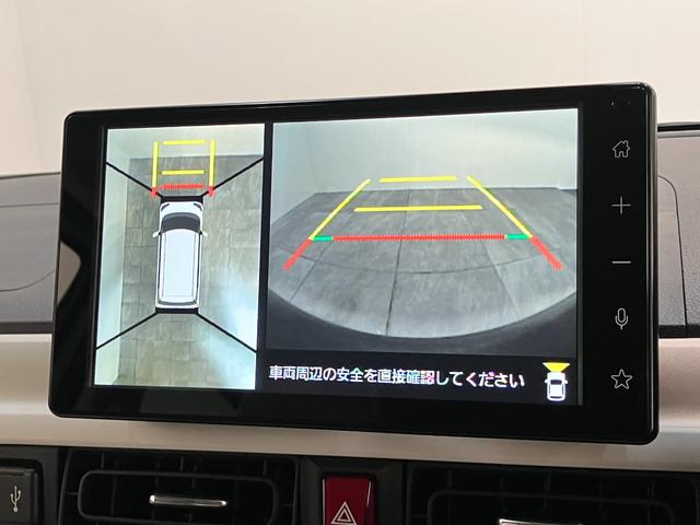 ムーヴキャンバスストライプスG 9型ディスプレイオーディオ 届出済未使用車衝突被害軽減ブレーキ コーナーセンサー フルセグ Bluetooth USB パノラマカメラ 両側電動スライドドア 前席シートヒーター 電動パーキングブレーキ LED 駐車支援システム(滋賀県)の中古車