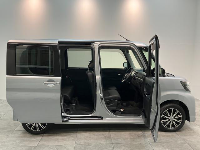 タントカスタムＸトップエディションＳＡ３　８型ナビ　バックカメラ衝突被害軽減ブレーキ　フルセグナビ　バックカメラ　ドラレコ　ＤＶＤ再生　Ｂｌｕｅｔｏｏｔｈ　ＵＳＢ　左側電動スライドドア　シートヒーター　ＬＥＤ　オートエアコン　エコアイドル　タイヤ４本新品交換済み（滋賀県）の中古車