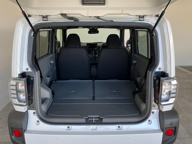 タフトＧダーククロムベンチャー　レーダークルコン　届出済未使用車衝突被害軽減ブレーキ　コーナーセンサー　バックカメラ（ナビ装着時用）　前席シートヒーター　スカイフィールトップ　ＬＥＤ　レーダークルーズコントロール　オートエアコン　スマートキー　エコアイドル（滋賀県）の中古車