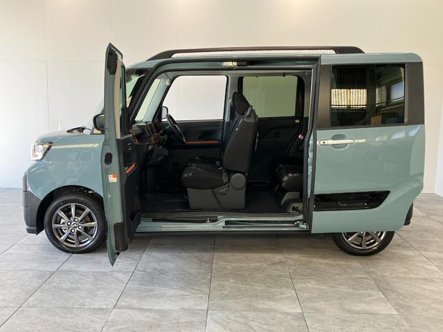 タントファンクロス　コーナーセンサー　ＬＥＤ　届出済未使用車衝突被害軽減ブレーキ　コーナーセンサー　バックカメラ（ナビ装着時用）　両側電動スライドドア　前席シートヒーター　電動パーキングブレーキ　ＬＥＤ　オートライト　オートエアコン　スマートキー　エコアイドル（滋賀県）の中古車