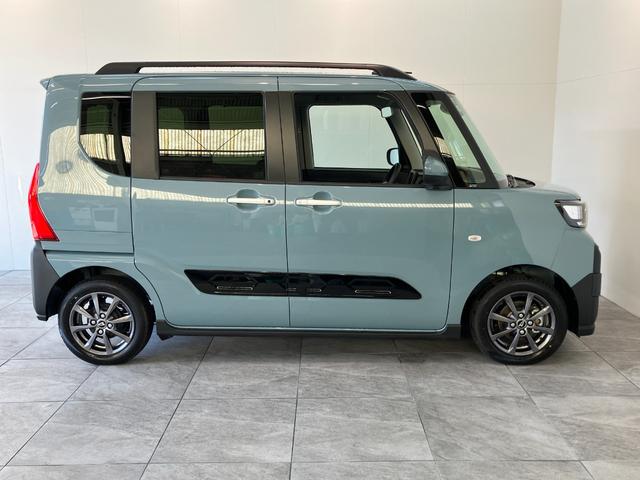 タントファンクロス　コーナーセンサー　ＬＥＤ　届出済未使用車衝突被害軽減ブレーキ　コーナーセンサー　バックカメラ（ナビ装着時用）　両側電動スライドドア　前席シートヒーター　電動パーキングブレーキ　ＬＥＤ　オートライト　オートエアコン　スマートキー　エコアイドル（滋賀県）の中古車