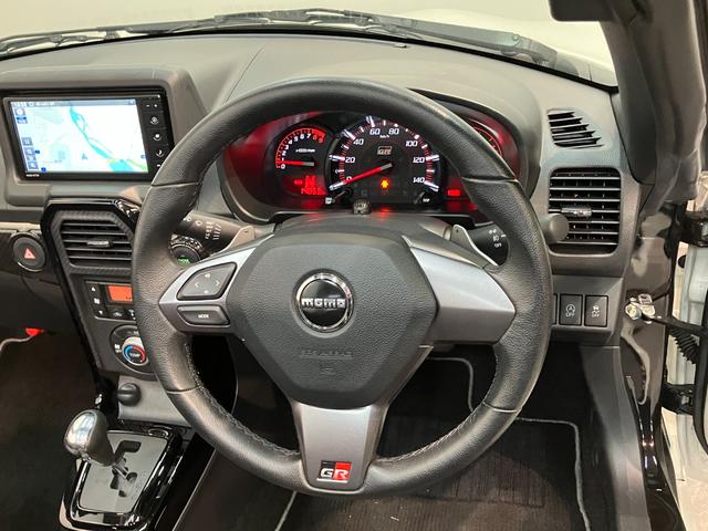 コペンGRスポーツ フルセグナビ バックカメラ ドラレコGR専用サスペンション フルセグナビ バックカメラ DVD再生 Bluetooth USB ETC MOMO製ハンドル BBS製アルミホイール レカロシート シートヒーター LED パドルシフト(滋賀県)の中古車