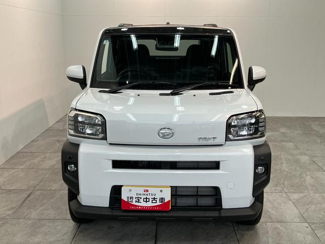 タフトＧ　レーダークルコン　シートヒーター　ＬＥＤ　届出済未使用車衝突被害軽減ブレーキ　コーナーセンサー　バックカメラ（ナビ装着時用）　前席シートヒーター　スカイフィールトップ　ＬＥＤ　レーダクルーズコントロール　オートエアコン　スマートキー　エコアイドル（滋賀県）の中古車