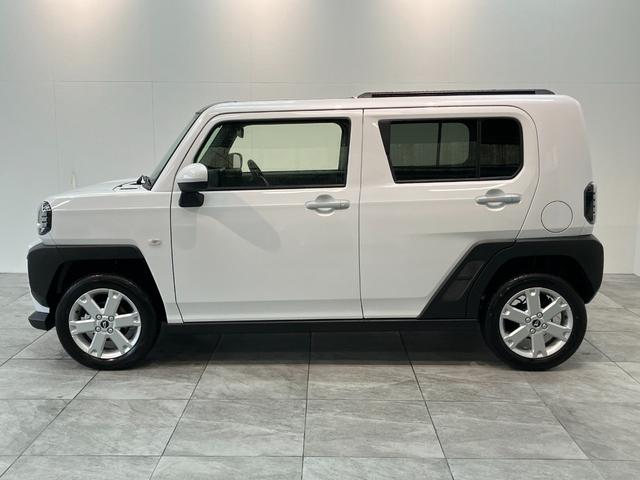 タフトＧ　レーダークルコン　シートヒーター　ＬＥＤ　届出済未使用車衝突被害軽減ブレーキ　コーナーセンサー　バックカメラ（ナビ装着時用）　前席シートヒーター　スカイフィールトップ　ＬＥＤ　レーダクルーズコントロール　オートエアコン　スマートキー　エコアイドル（滋賀県）の中古車