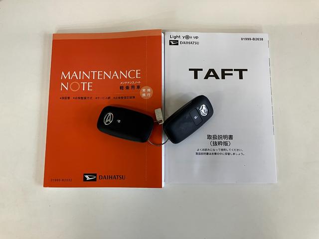 タフトＧ　レーダークルコン　シートヒーター　ＬＥＤ　届出済未使用車衝突被害軽減ブレーキ　コーナーセンサー　バックカメラ（ナビ装着時用）　前席シートヒーター　スカイフィールトップ　ＬＥＤ　レーダクルーズコントロール　オートエアコン　スマートキー　エコアイドル（滋賀県）の中古車