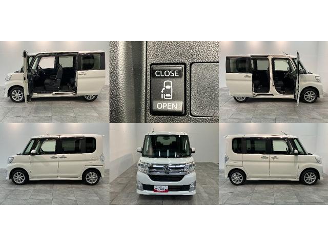 タントカスタムX フルセグナビ バックカメラ LED 車検整備付フルセグナビ Bluetooth DVD再生 USB バックカメラ ETC 左側電動スライドドア LEDヘッドライト オートライト オートエアコン スマートキー 電動格納式ミラー エコアイドル(滋賀県)の中古車