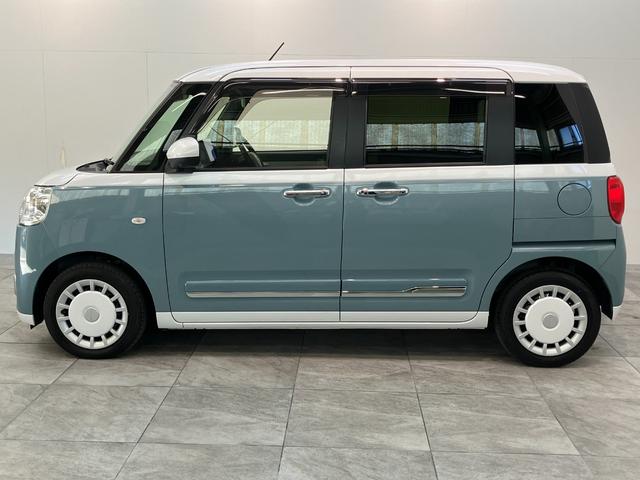 ムーヴキャンバスストライプスＧターボ　１０型ナビ　Ｐカメラ　レーダークルコン衝突被害軽減ブレーキ　コーナーセンサー　１０型フルセグナビ　パノラマカメラ　Ｂｌｕｅｔｏｏｔｈ　ＵＳＢ　前後ドラレコ　レーダクルーズコントロール　両側電動スライドドア　前席シートヒーター　エコアイドル（滋賀県）の中古車