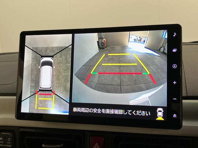 ムーヴキャンバスストライプスＧターボ　１０型ナビ　Ｐカメラ　レーダークルコン衝突被害軽減ブレーキ　コーナーセンサー　１０型フルセグナビ　パノラマカメラ　Ｂｌｕｅｔｏｏｔｈ　ＵＳＢ　前後ドラレコ　レーダクルーズコントロール　両側電動スライドドア　前席シートヒーター　エコアイドル（滋賀県）の中古車