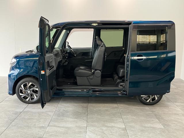 タントカスタムXセレクション コーナーセンサー 車検整備付衝突被害軽減ブレーキ コーナーセンサー ETC パノラマカメラ(ナビ装着時用) 両側電動スライドドア 前席シートヒーター LED オートライト スマートキー エコアイドル タイヤ4本新品交換済(滋賀県)の中古車