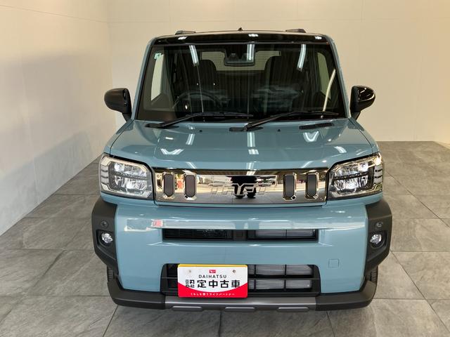 タフトＧ　ダーククロムベンチャー　レーダークルコン　届出済未使用車衝突被害軽減ブレーキ　コーナーセンサー　バックカメラ（ナビ装着時用）　前席シートヒーター　電動パーキング　クルーズコントロール　ＬＥＤ　オートライト　オートエアコン　スマートキー　エコアイドル（滋賀県）の中古車