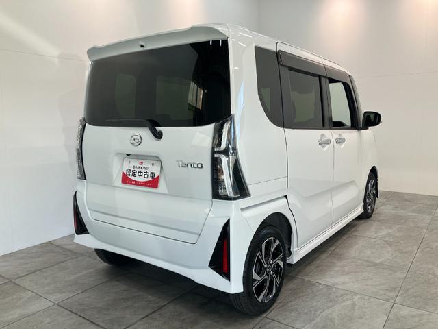 タントカスタムＸ　ＣＤステレオ　両側電動スライドドア　ＬＥＤ衝突被害軽減ブレーキ　コーナーセンサー　バックカメラ（ナビ装着時用）　両側電動スライドドア　前席シートヒーター　電動パーキングブレーキ　ＬＥＤ　オートライト　オートエアコン　スマートキー　エコアイドル（滋賀県）の中古車