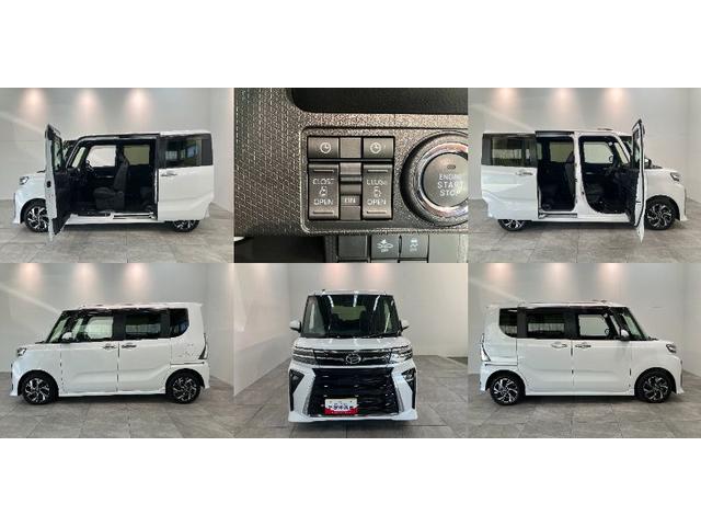 タントカスタムＸ　ＣＤステレオ　両側電動スライドドア　ＬＥＤ衝突被害軽減ブレーキ　コーナーセンサー　バックカメラ（ナビ装着時用）　両側電動スライドドア　前席シートヒーター　電動パーキングブレーキ　ＬＥＤ　オートライト　オートエアコン　スマートキー　エコアイドル（滋賀県）の中古車