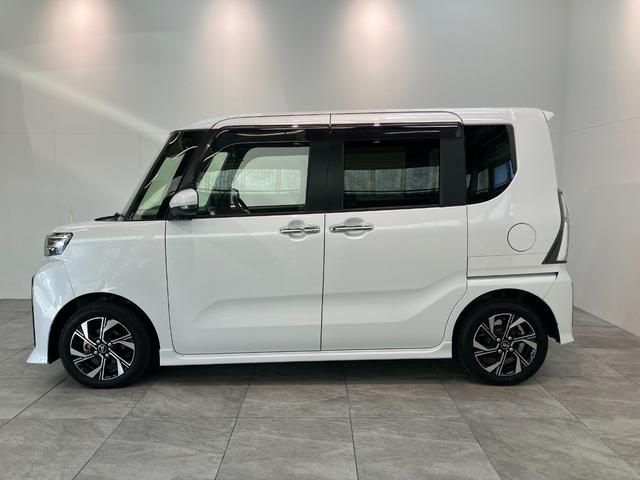 タントカスタムＸ　ＣＤステレオ　両側電動スライドドア　ＬＥＤ衝突被害軽減ブレーキ　コーナーセンサー　バックカメラ（ナビ装着時用）　両側電動スライドドア　前席シートヒーター　電動パーキングブレーキ　ＬＥＤ　オートライト　オートエアコン　スマートキー　エコアイドル（滋賀県）の中古車