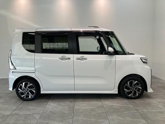 タントカスタムＸ　ＣＤステレオ　両側電動スライドドア　ＬＥＤ衝突被害軽減ブレーキ　コーナーセンサー　バックカメラ（ナビ装着時用）　両側電動スライドドア　前席シートヒーター　電動パーキングブレーキ　ＬＥＤ　オートライト　オートエアコン　スマートキー　エコアイドル（滋賀県）の中古車