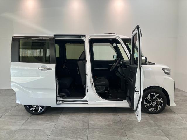 タントカスタムＸ　ＣＤステレオ　両側電動スライドドア　ＬＥＤ衝突被害軽減ブレーキ　コーナーセンサー　バックカメラ（ナビ装着時用）　両側電動スライドドア　前席シートヒーター　電動パーキングブレーキ　ＬＥＤ　オートライト　オートエアコン　スマートキー　エコアイドル（滋賀県）の中古車