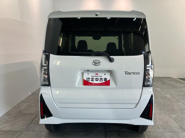 タントカスタムＸ　ＣＤステレオ　両側電動スライドドア　ＬＥＤ衝突被害軽減ブレーキ　コーナーセンサー　バックカメラ（ナビ装着時用）　両側電動スライドドア　前席シートヒーター　電動パーキングブレーキ　ＬＥＤ　オートライト　オートエアコン　スマートキー　エコアイドル（滋賀県）の中古車
