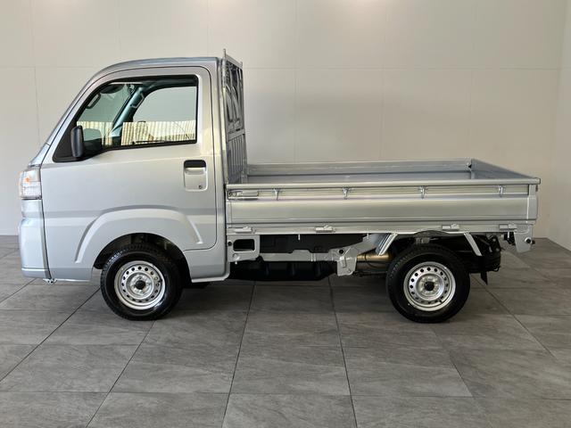 ハイゼットトラックスタンダード　５ＭＴ　パートタイム４ＷＤ　届出済未使用車衝突被害軽減ブレーキ　コーナーセンサー　パートタイム４ＷＤ　ＡＭ／ＦＭラジオ　マニュアルエアコン　マニュアルレベリング　オートライト（滋賀県）の中古車