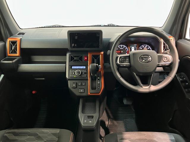 タフトＧ　レーダークルーズコントロール　コーナーセンサー衝突被害軽減ブレーキ　コーナーセンサー　バックカメラ（ナビ装着時用）　前席シートヒーター　電動パーキング　スカイフィールトップ　ＬＥＤ　オートライト　オートエアコン　スマートキー　エコアイドル（滋賀県）の中古車