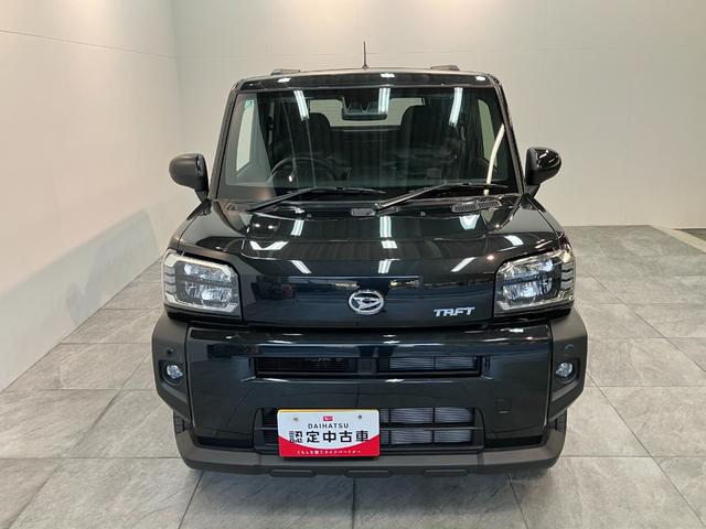 タフトＧ　レーダークルーズコントロール　コーナーセンサー衝突被害軽減ブレーキ　コーナーセンサー　バックカメラ（ナビ装着時用）　前席シートヒーター　電動パーキング　スカイフィールトップ　ＬＥＤ　オートライト　オートエアコン　スマートキー　エコアイドル（滋賀県）の中古車