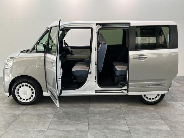 ムーヴキャンバスストライプスＧ　９型ディスプレイオーディオ　バックカメラ衝突被害軽減ブレーキ　コーナーセンサー　９型ディスプレイオーディオ　フルセグ　Ｂｌｕｅｔｏｏｔｈ　ＵＳＢ　バックカメラ　両側電動スライドドア　前席シートヒーター　電動パーキングブレーキ　オートライト（滋賀県）の中古車