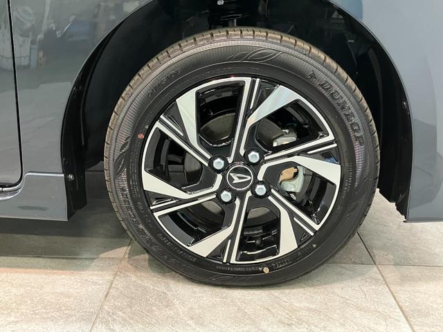 タントカスタムＸ　コーナーセンサー　シートヒーター　届出済未使用車衝突被害軽減ブレーキ　コーナーセンサー　バックカメラ（ナビ装着時用）　両側電動スライドドア　前席シートヒーター　電動パーキングブレーキ　ＬＥＤ　オートライト　オートエアコン　スマートキー　エコアイドル（滋賀県）の中古車