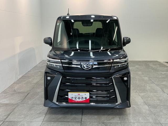 タントカスタムＸ　コーナーセンサー　シートヒーター　届出済未使用車衝突被害軽減ブレーキ　コーナーセンサー　バックカメラ（ナビ装着時用）　両側電動スライドドア　前席シートヒーター　電動パーキングブレーキ　ＬＥＤ　オートライト　オートエアコン　スマートキー　エコアイドル（滋賀県）の中古車