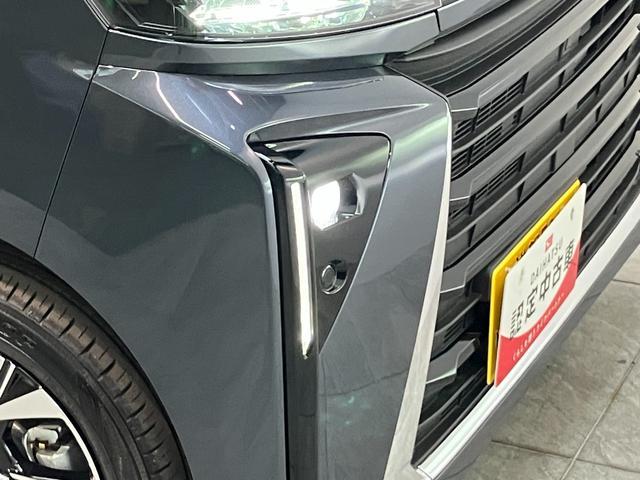 タントカスタムＸ　コーナーセンサー　シートヒーター　届出済未使用車衝突被害軽減ブレーキ　コーナーセンサー　バックカメラ（ナビ装着時用）　両側電動スライドドア　前席シートヒーター　電動パーキングブレーキ　ＬＥＤ　オートライト　オートエアコン　スマートキー　エコアイドル（滋賀県）の中古車