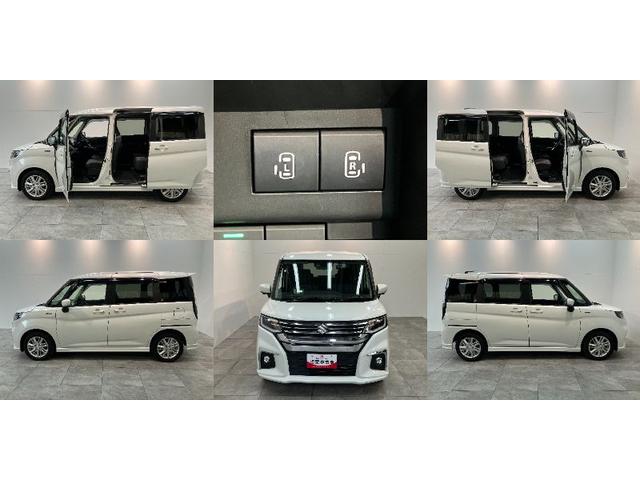 ソリオハイブリッドＭＺ　８型ナビ　パノラマカメラ　レーダークルコン衝突被害軽減ブレーキ　８型フルセグナビ　パノラマカメラ　Ｂｌｕｅｔｏｏｔｈ　ＵＳＢ　前後ドラレコ　ＥＴＣ　レーダークルーズコントロール　シートヒーター　両側パワスラ　オートエアコン　スマートキー（滋賀県）の中古車