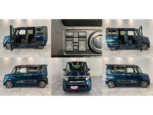 タントカスタムRSスタイルセレクション 4WD 9型ナビ Pカメラ衝突被害軽減ブレーキ コーナーセンサー 9型フルセグナビ Bluetooth DVD USB パノラマカメラ 後席モニター ドラレコ レーダークルコン 両側電動スライドドア 前席シートヒーター LED(滋賀県)の中古車