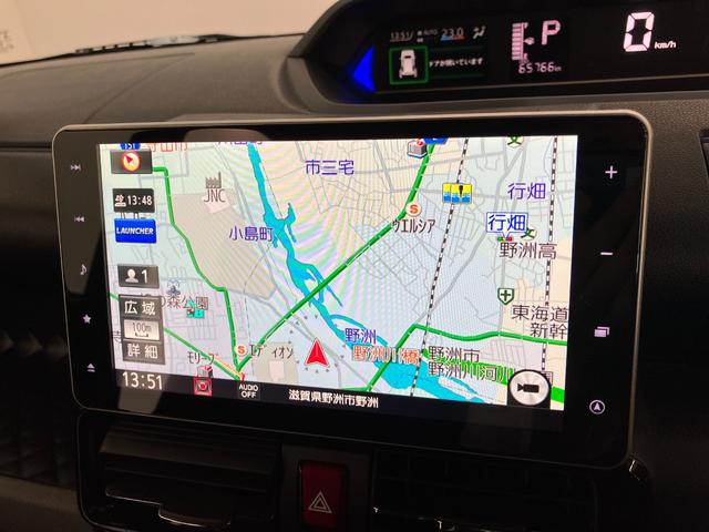 タントカスタムRSスタイルセレクション 4WD 9型ナビ Pカメラ衝突被害軽減ブレーキ コーナーセンサー 9型フルセグナビ Bluetooth DVD USB パノラマカメラ 後席モニター ドラレコ レーダークルコン 両側電動スライドドア 前席シートヒーター LED(滋賀県)の中古車