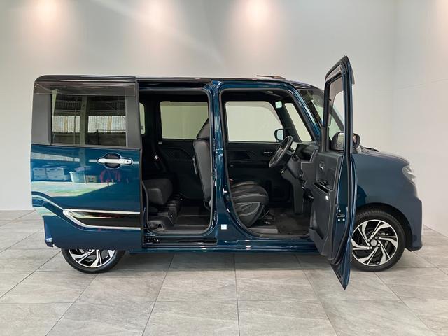 タントカスタムRSスタイルセレクション 4WD 9型ナビ Pカメラ衝突被害軽減ブレーキ コーナーセンサー 9型フルセグナビ Bluetooth DVD USB パノラマカメラ 後席モニター ドラレコ レーダークルコン 両側電動スライドドア 前席シートヒーター LED(滋賀県)の中古車