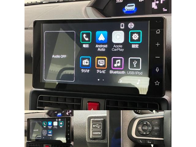 タントＸ　９型ディスプレイオーディオ　フルセグ　届出済未使用車衝突被害軽減ブレーキ　コーナーセンサー　９型ディスプレイオーディオ　フルセグ　Ｂｌｕｅｔｏｏｔｈ　ＵＳＢ　バックカメラ　左側電動スライドドア　前席シートヒーター　ＬＥＤ　スマートキー　エコアイドル（滋賀県）の中古車