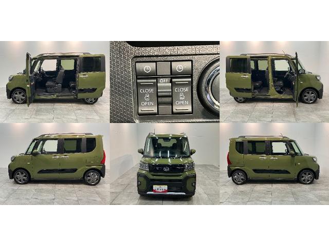 タントファンクロスターボ　ディスプレイオーディオ　届出済未使用車衝突被害軽減ブレーキ　コーナーセンサー　９型ディスプレイオーディオ　フルセグ　Ｂｌｕｅｔｏｏｔｈ　ＵＳＢ　バックカメラ　両側電動スライドドア　前席シートヒーター　ＬＥＤ　スマートキー　エコアイドル（滋賀県）の中古車