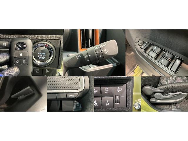 タントファンクロスターボ　ディスプレイオーディオ　届出済未使用車衝突被害軽減ブレーキ　コーナーセンサー　９型ディスプレイオーディオ　フルセグ　Ｂｌｕｅｔｏｏｔｈ　ＵＳＢ　バックカメラ　両側電動スライドドア　前席シートヒーター　ＬＥＤ　スマートキー　エコアイドル（滋賀県）の中古車