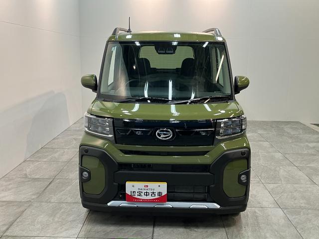 タントファンクロスターボ　ディスプレイオーディオ　届出済未使用車衝突被害軽減ブレーキ　コーナーセンサー　９型ディスプレイオーディオ　フルセグ　Ｂｌｕｅｔｏｏｔｈ　ＵＳＢ　バックカメラ　両側電動スライドドア　前席シートヒーター　ＬＥＤ　スマートキー　エコアイドル（滋賀県）の中古車