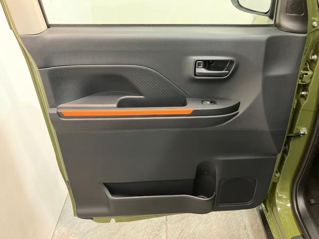 タントファンクロスターボ　ディスプレイオーディオ　届出済未使用車衝突被害軽減ブレーキ　コーナーセンサー　９型ディスプレイオーディオ　フルセグ　Ｂｌｕｅｔｏｏｔｈ　ＵＳＢ　バックカメラ　両側電動スライドドア　前席シートヒーター　ＬＥＤ　スマートキー　エコアイドル（滋賀県）の中古車