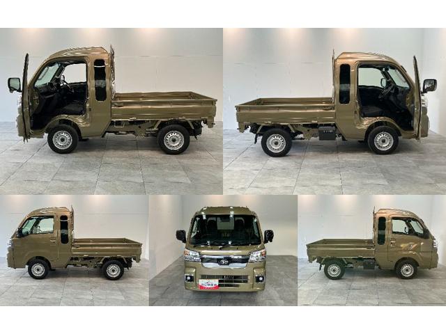 ハイゼットトラックジャンボエクストラ　４ＷＤ　ＣＶＴ　届出済未使用車衝突被害軽減ブレーキ　スマアシ　コーナーセンサー　ＬＥＤヘッドライト　オートライト　スマートキー　パワーウインドウ　電動格納式ミラー　パートタイム４ＷＤ　デフロック　荷台作業灯　デフロック（滋賀県）の中古車