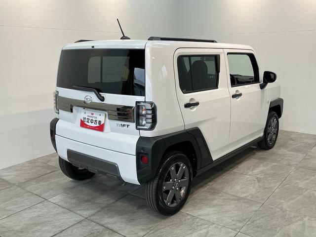 タフトＧダーククロムベンチャー　届出済未使用車　９型Ｄ．Ａ衝突被害軽減ブレーキ　コーナーセンサー　９型ディスプレイオーディオ　バックカメラ　レーダークルーズコントロール　前席シートヒーター　電動パーキング　オートエアコン　スマートキー　エコアイドル（滋賀県）の中古車