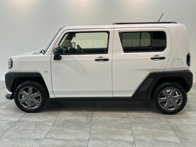 タフトＧダーククロムベンチャー　届出済未使用車　９型Ｄ．Ａ衝突被害軽減ブレーキ　コーナーセンサー　９型ディスプレイオーディオ　バックカメラ　レーダークルーズコントロール　前席シートヒーター　電動パーキング　オートエアコン　スマートキー　エコアイドル（滋賀県）の中古車