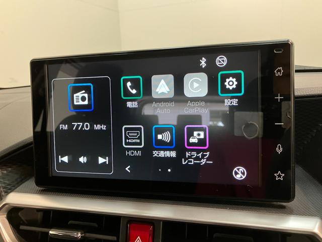 ロッキーＸ　ＨＥＶ　９型ディスプレイオーディオ　ドラレコ　車検整備付衝突被害軽減ブレーキ　コーナーセンサー　９型ディスプレイオーディオ　フルセグ　バックカメラ　Ｂｌｕｅｔｏｏｔｈ　ＵＳＢ　ＴＶコントロール　電動パーキング　ＬＥＤ　前後ドラレコ（滋賀県）の中古車