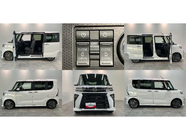 タントカスタムＲＳ　フルセグナビ　Ｂカメラ　レーダークルコン衝突被害軽減ブレーキ　コーナーセンサー　フルセグナビ　Ｂｌｕｅｔｏｏｔｈ　ＤＶＤ　ＵＳＢ　バックカメラ　前後ドラレコ　両側電動スライドドア　前席シートヒーター　ＬＥＤ　レーダクルーズコントロール（滋賀県）の中古車