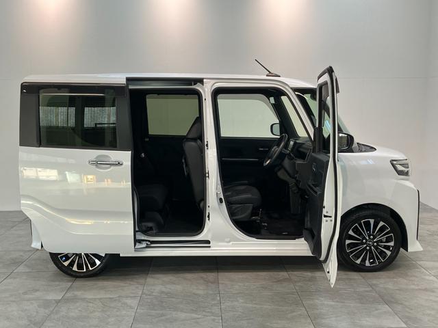 タントカスタムＲＳ　フルセグナビ　Ｂカメラ　レーダークルコン衝突被害軽減ブレーキ　コーナーセンサー　フルセグナビ　Ｂｌｕｅｔｏｏｔｈ　ＤＶＤ　ＵＳＢ　バックカメラ　前後ドラレコ　両側電動スライドドア　前席シートヒーター　ＬＥＤ　レーダクルーズコントロール（滋賀県）の中古車