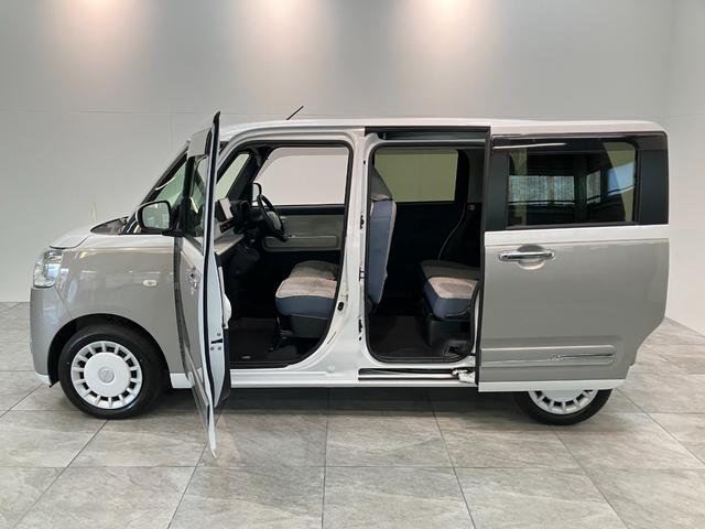 ムーヴキャンバスストライプスＧターボ　９型ディスプレイオーディオ　クルコン衝突被害軽減ブレーキ　コーナーセンサー　９型ディスプレイオーディオ　フルセグ　Ｂｌｕｅｔｏｏｔｈ　ＵＳＢ　バックカメラ　両側電動スライドドア　シートヒーター　電動パーキングブレーキ　レーダークルコン（滋賀県）の中古車