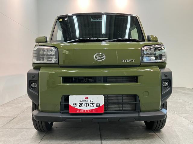 タフトG 4WD CDステレオ コーナーセンサー シートヒーター衝突被害軽減ブレーキ コーナーセンサー CDステレオ バックカメラ(ナビ装着時用) 前席シートヒーター 電動パーキング スカイフィールトップ LED オートライト オートエアコン スマートキー(滋賀県)の中古車