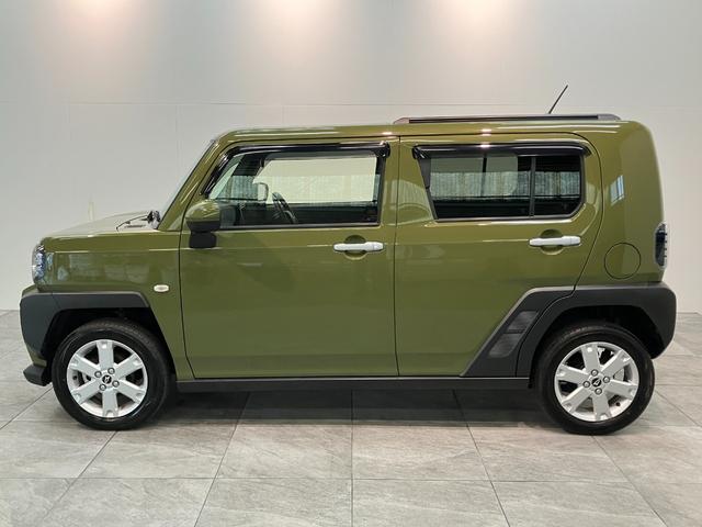 タフトG 4WD CDステレオ コーナーセンサー シートヒーター衝突被害軽減ブレーキ コーナーセンサー CDステレオ バックカメラ(ナビ装着時用) 前席シートヒーター 電動パーキング スカイフィールトップ LED オートライト オートエアコン スマートキー(滋賀県)の中古車