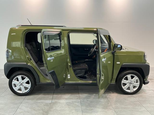 タフトG 4WD CDステレオ コーナーセンサー シートヒーター衝突被害軽減ブレーキ コーナーセンサー CDステレオ バックカメラ(ナビ装着時用) 前席シートヒーター 電動パーキング スカイフィールトップ LED オートライト オートエアコン スマートキー(滋賀県)の中古車