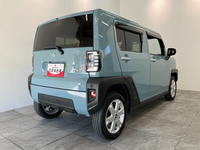 タフトＧ　４ＷＤ　コーナーセンサー　レーダークルーズコントロール衝突被害軽減ブレーキ　コーナーセンサー　ＣＤステレオ　バックカメラ（ナビ装着時用）　前席シートヒーター　クルーズコントロール　電動パーキング　ＬＥＤ　オートライト　オートエアコン　スマートキー（滋賀県）の中古車